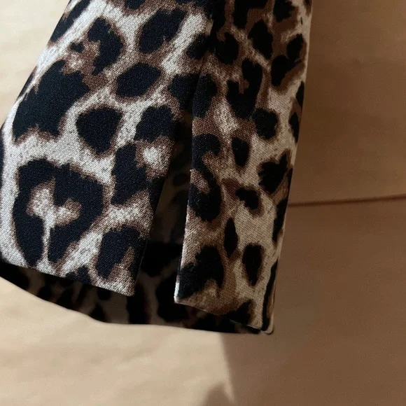 Veronica Beard | Lago Trouser Pants Tailored Pintuck Leopard Print Size 10 - Picture 8 of 12